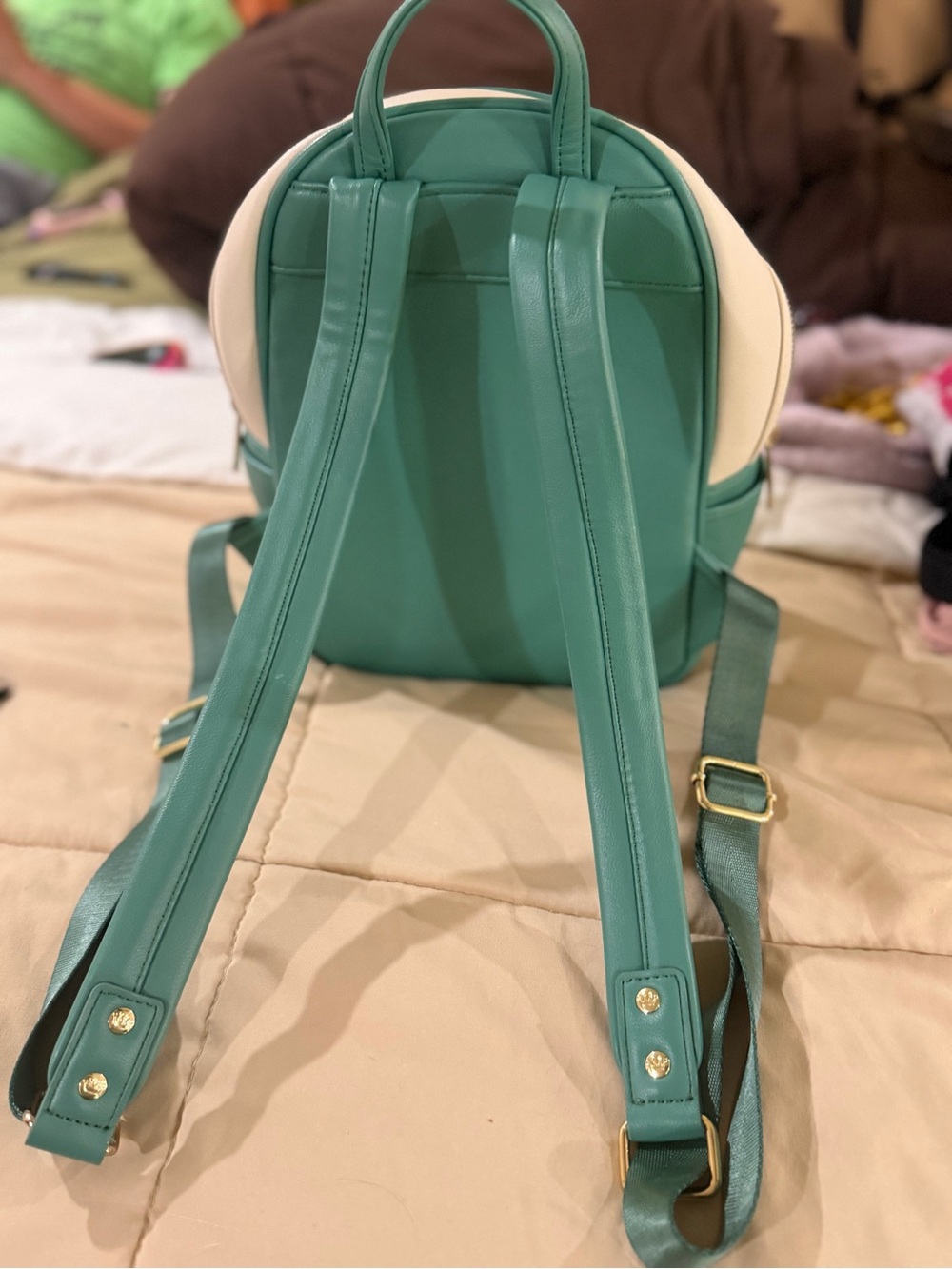 Disney Teal & Cream Lady Graphic Mini Backpack - Picture 5 of 15